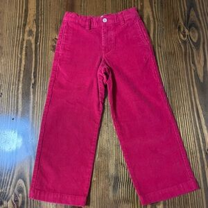 ❤️Vineyard Vines Red Corduroy Pants Adjustable Waist Boy 5 Valentines ❤️